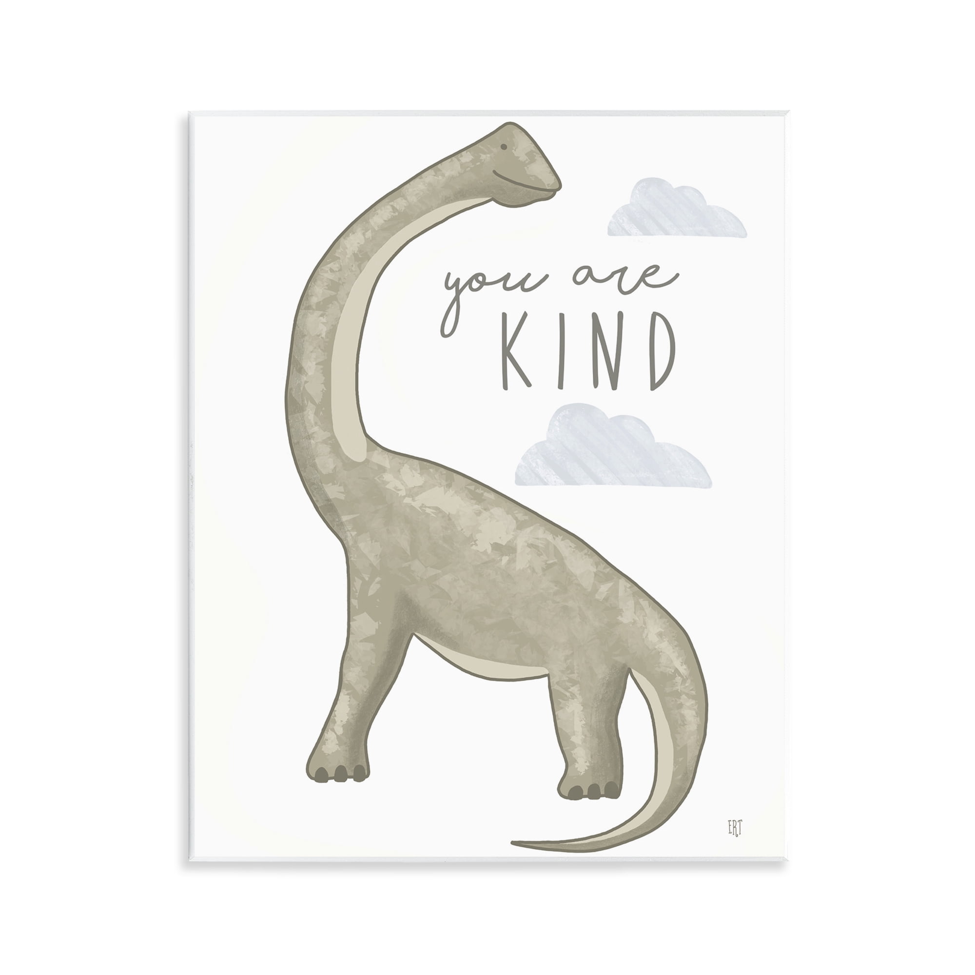 Stupell Industries You Are Kind Dinosaur Wall Plaque Art, design by Elizabeth Tyndall
