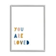 thumbnail image 1 of Stupell Industries You Are Loved Motivational Phrase Children's Block Typography, 24 x 30, Design by Leah Straatsma, 1 of 5