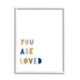 thumbnail image 1 of Stupell Industries You Are Loved Motivational Phrase Children's Block Typography, 24 x 30, Design by Leah Straatsma, 1 of 5