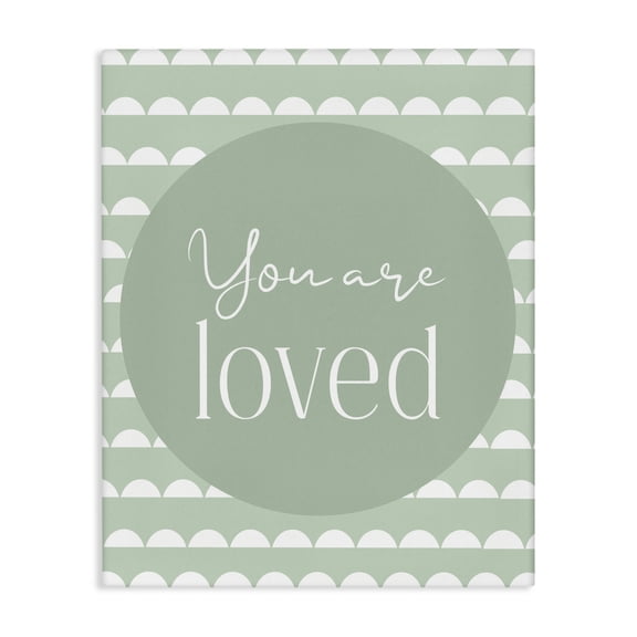Stupell Industries You Are Loved Sentiment Canvas Wall Art, design by Christine Simpson Art