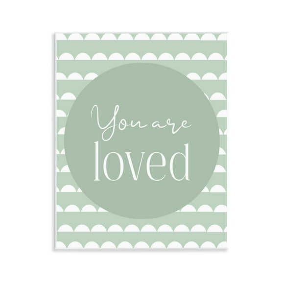 Stupell Industries You Are Loved Sentiment Wall Plaque Art, design by Christine Simpson Art