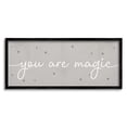 thumbnail image 1 of Stupell Industries You Are Magic Playful Typography Stars Grey White, 10 x 24, Designed by Daphne Polselli, 1 of 7