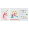 thumbnail image 1 of Stupell Industries You Are Magic Rainbow & Unicorn Art for Kids Painting Unframed Art Print Wall Art, 13 x 19, Set of 3, 1 of 7