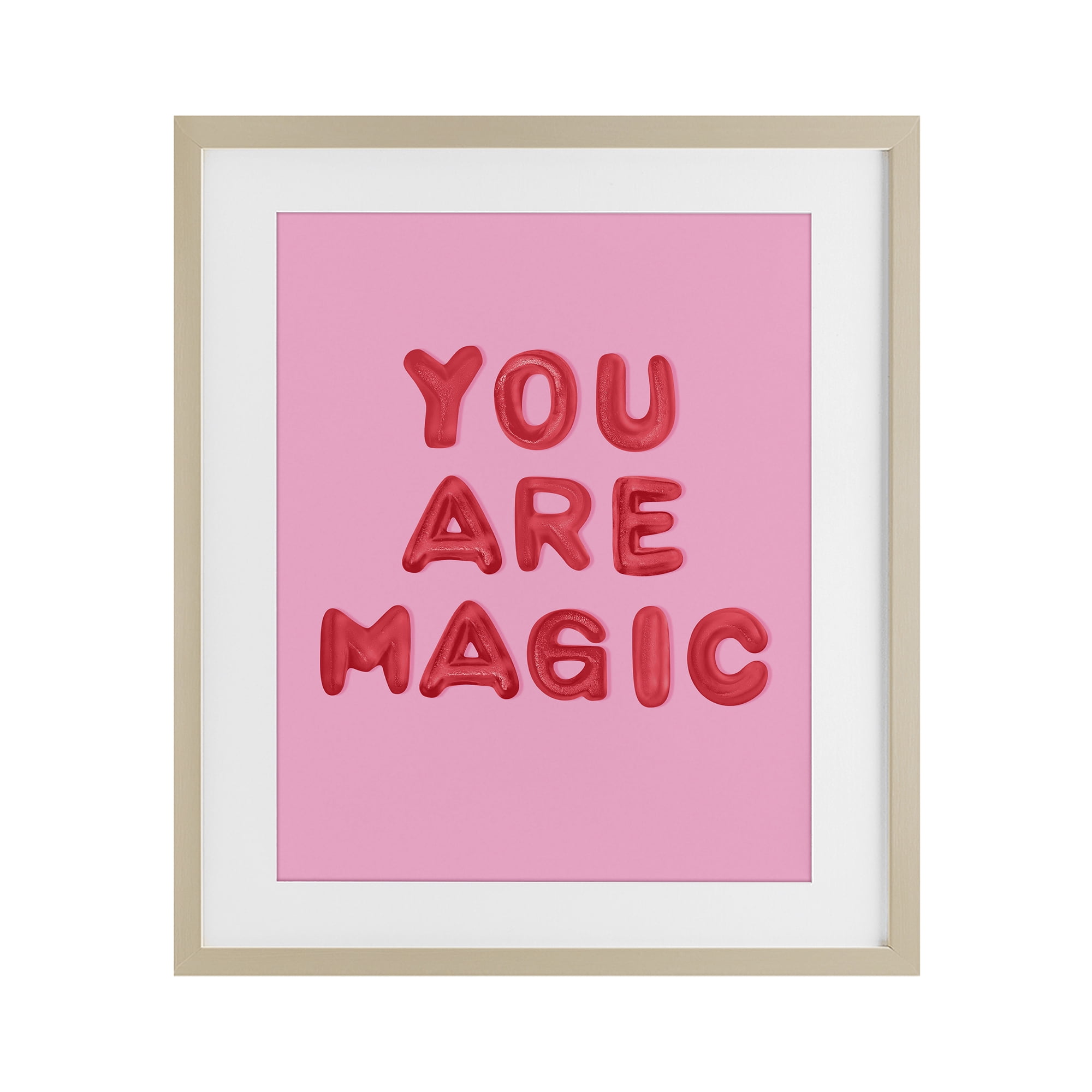 Stupell Industries You Are Magic Red & Pink Birch Framed Print Under Glass, design by LISH Creative