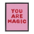 thumbnail image 1 of Stupell Industries Contemporary You Are Magic Red & Pink Black Floating Frame Canvas Art, 17 x 21, by LISH Creative, 1 of 8