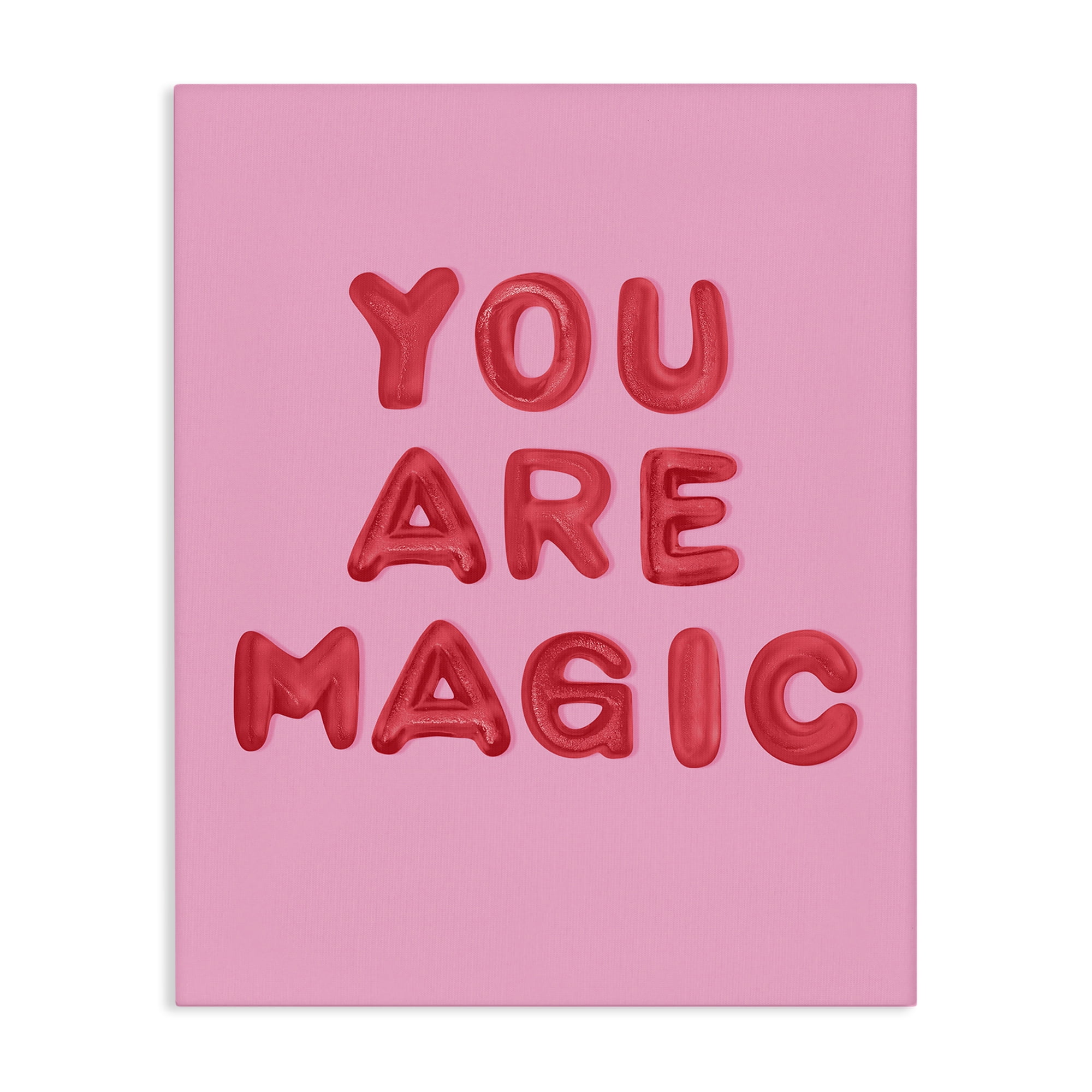 Red Magic Seven Stupell Industries Contemporary You Are Magic Red & Pink Canvas Art, 24 ...