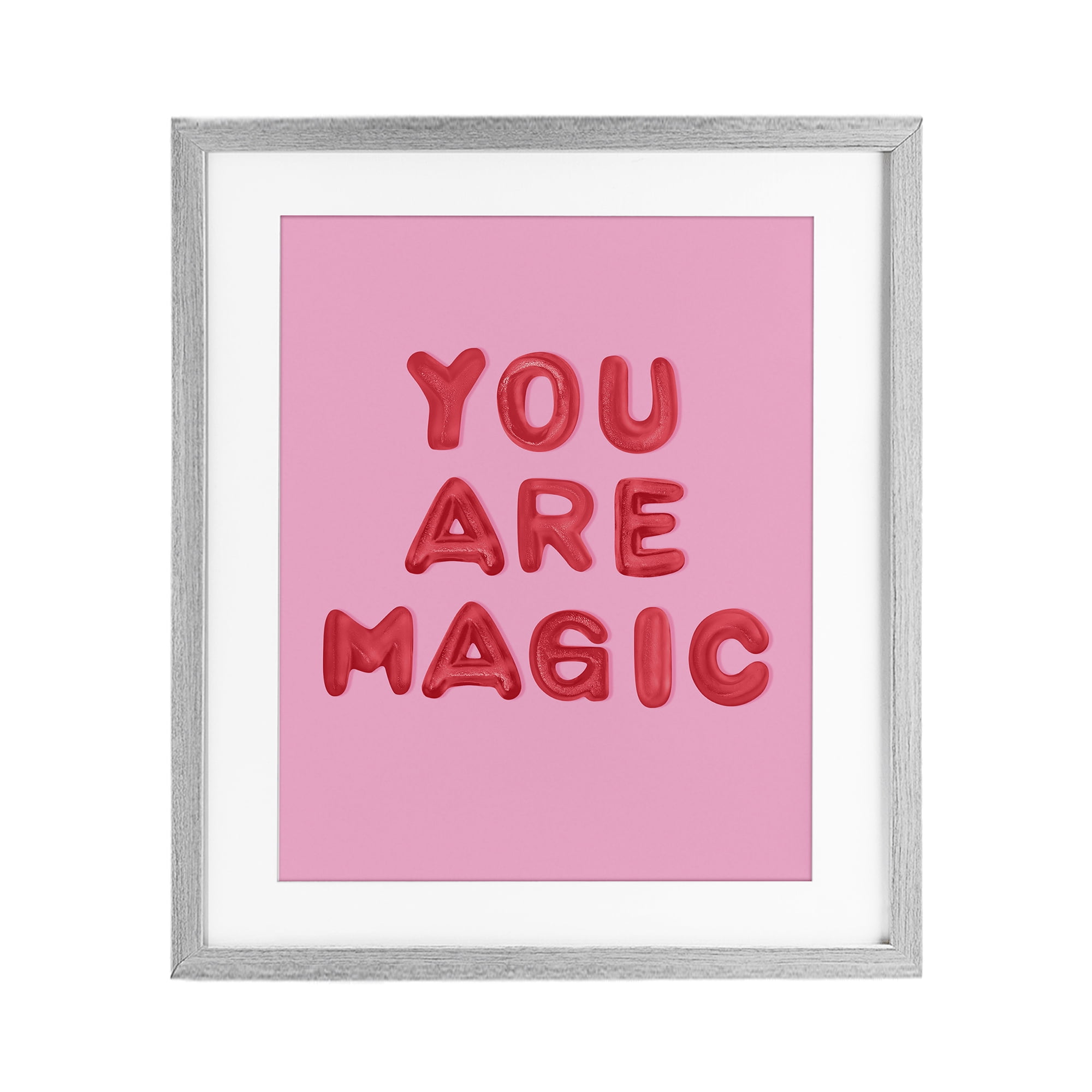 Stupell Industries You Are Magic Red & Pink Gray Framed Print Under Glass, design by LISH Creative