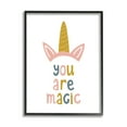 thumbnail image 1 of Stupell Industries You Are Magic Unicorn Horn Fairy Tales & Fantasy Painting Black Framed Art Print Wall Art, 24 x 30, 1 of 9