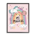thumbnail image 1 of Stupell Industries You Are Magical Phrase Fantasy Unicorn Rainbow Design by Nina Seven, 1 of 5