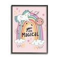 thumbnail image 1 of Stupell Industries You Are Magical Phrase Fantasy Unicorn Rainbow Design by Nina Seven, 1 of 5