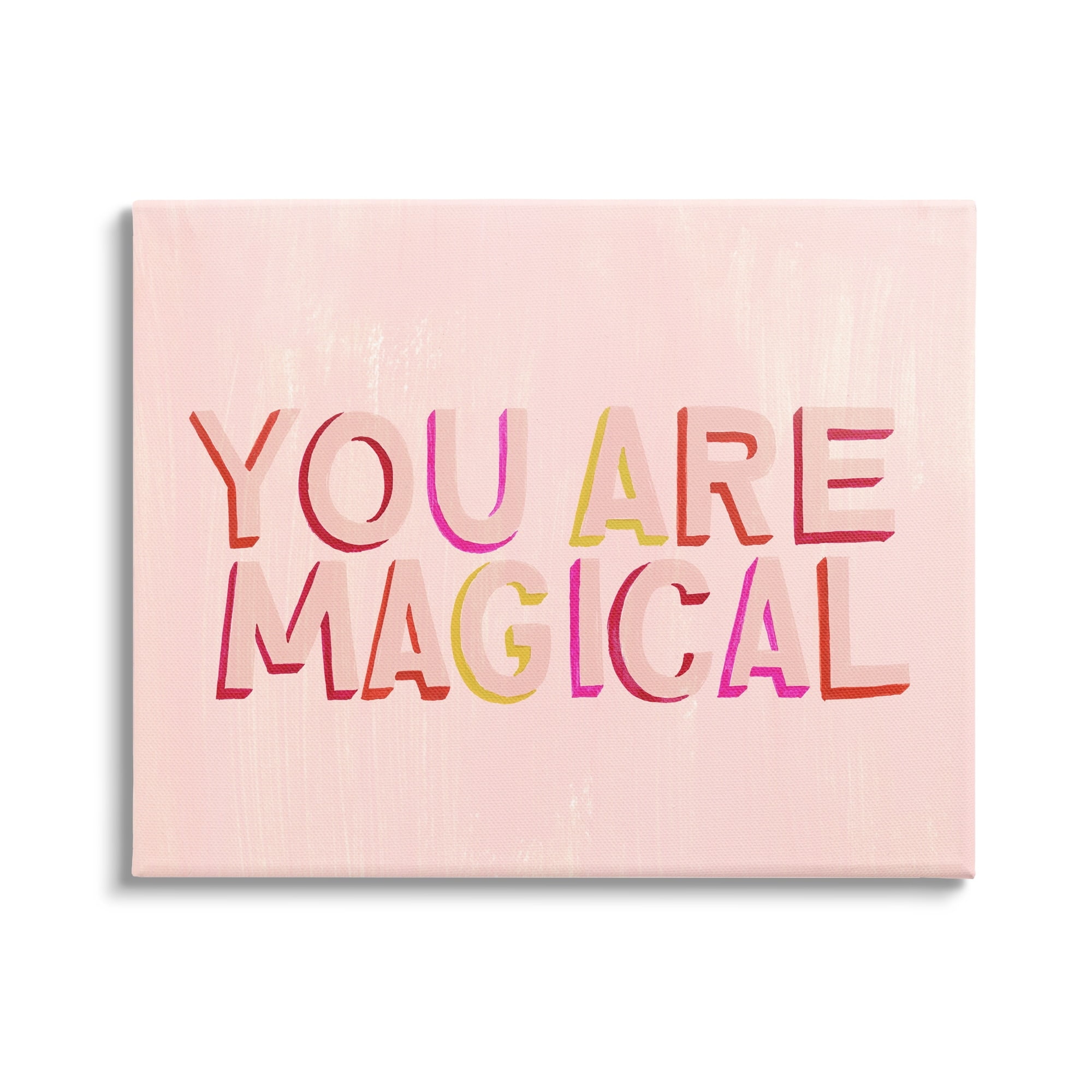 You Are Magical Pink Canvas Motivational Nursery Wall Art