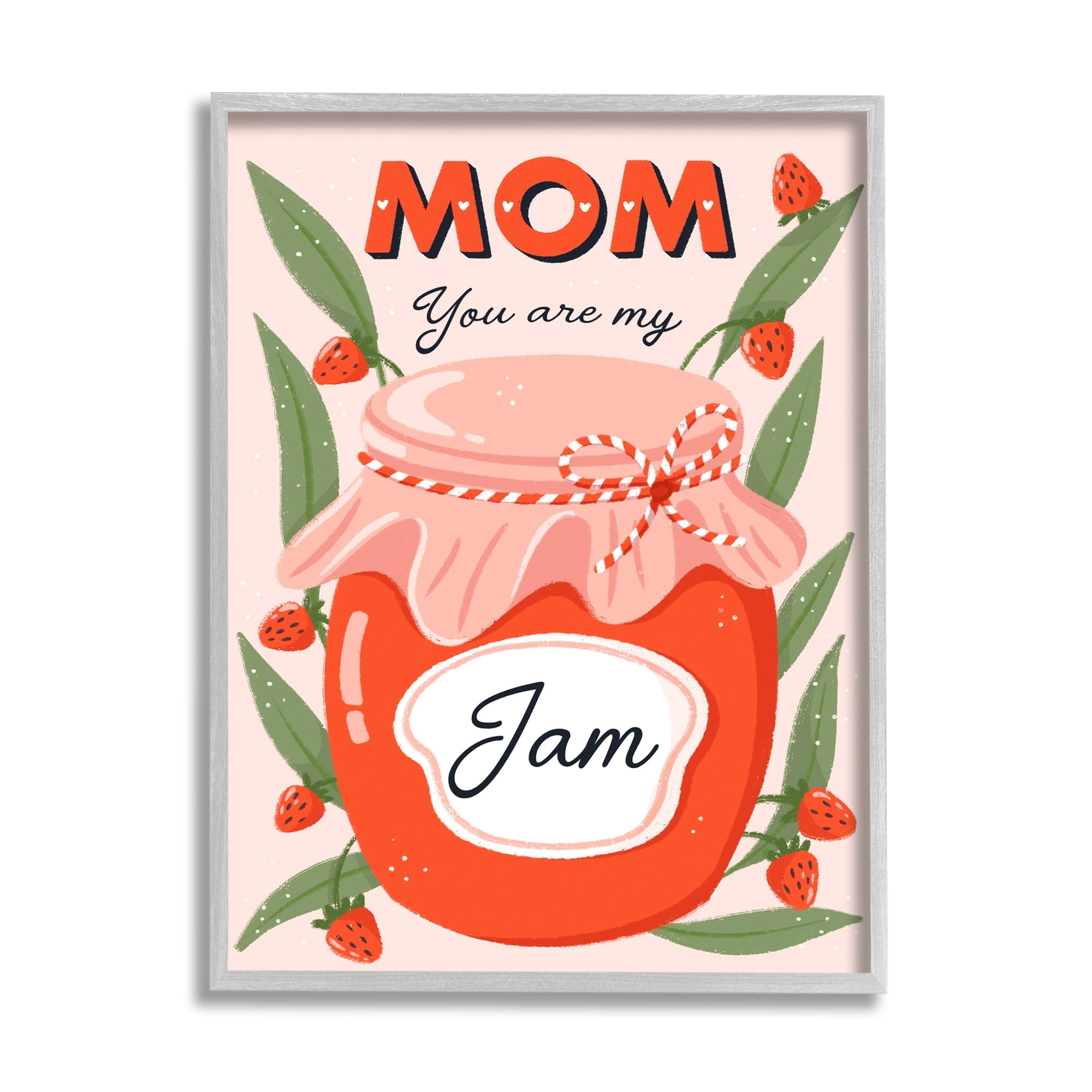 Stupell Industries You Are My Jam Mother's Day Holiday Painting Gray Framed Art Print Wall Art