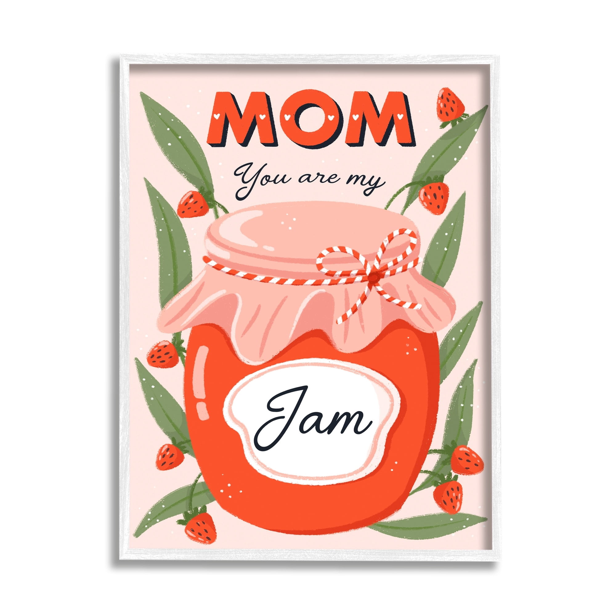 Stupell Industries You Are My Jam Mother's Day Holiday Painting White Framed Art Print Wall Art