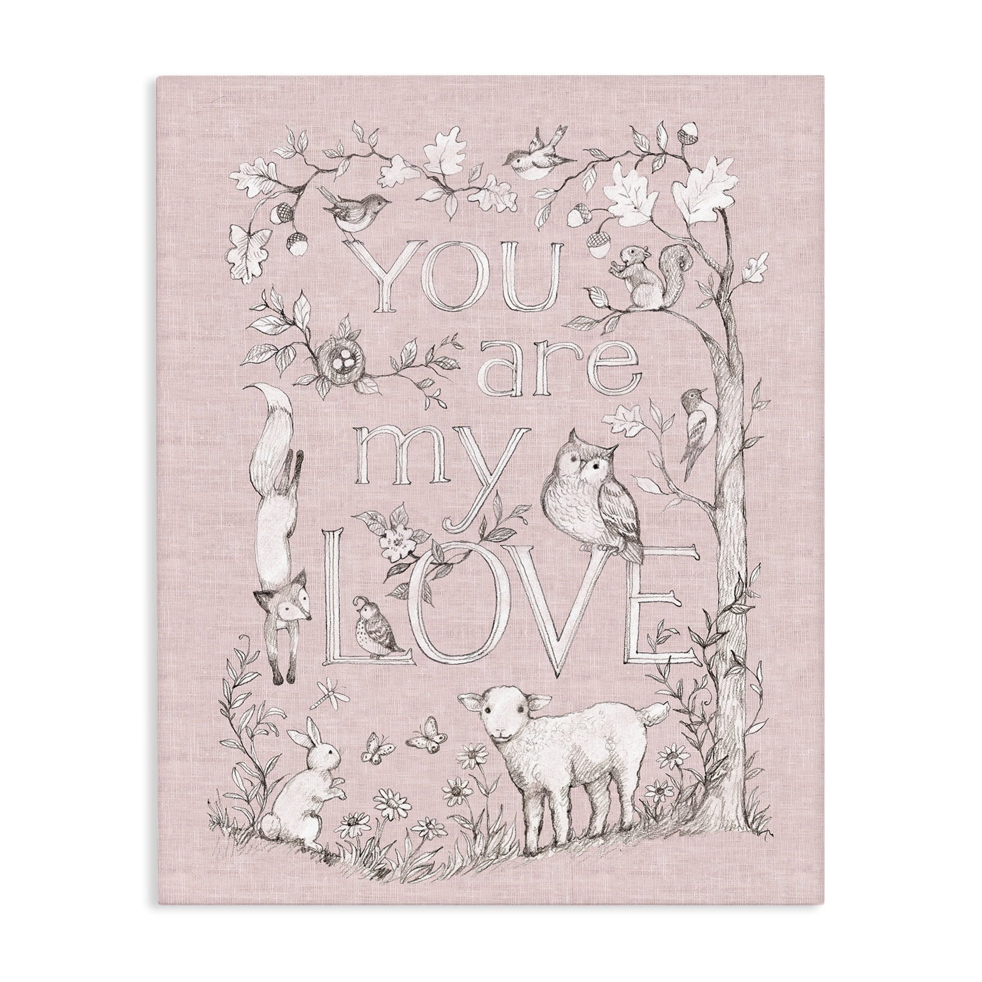 Stupell Industries You Are My Love Canvas Wall Art, design by Susan Winget