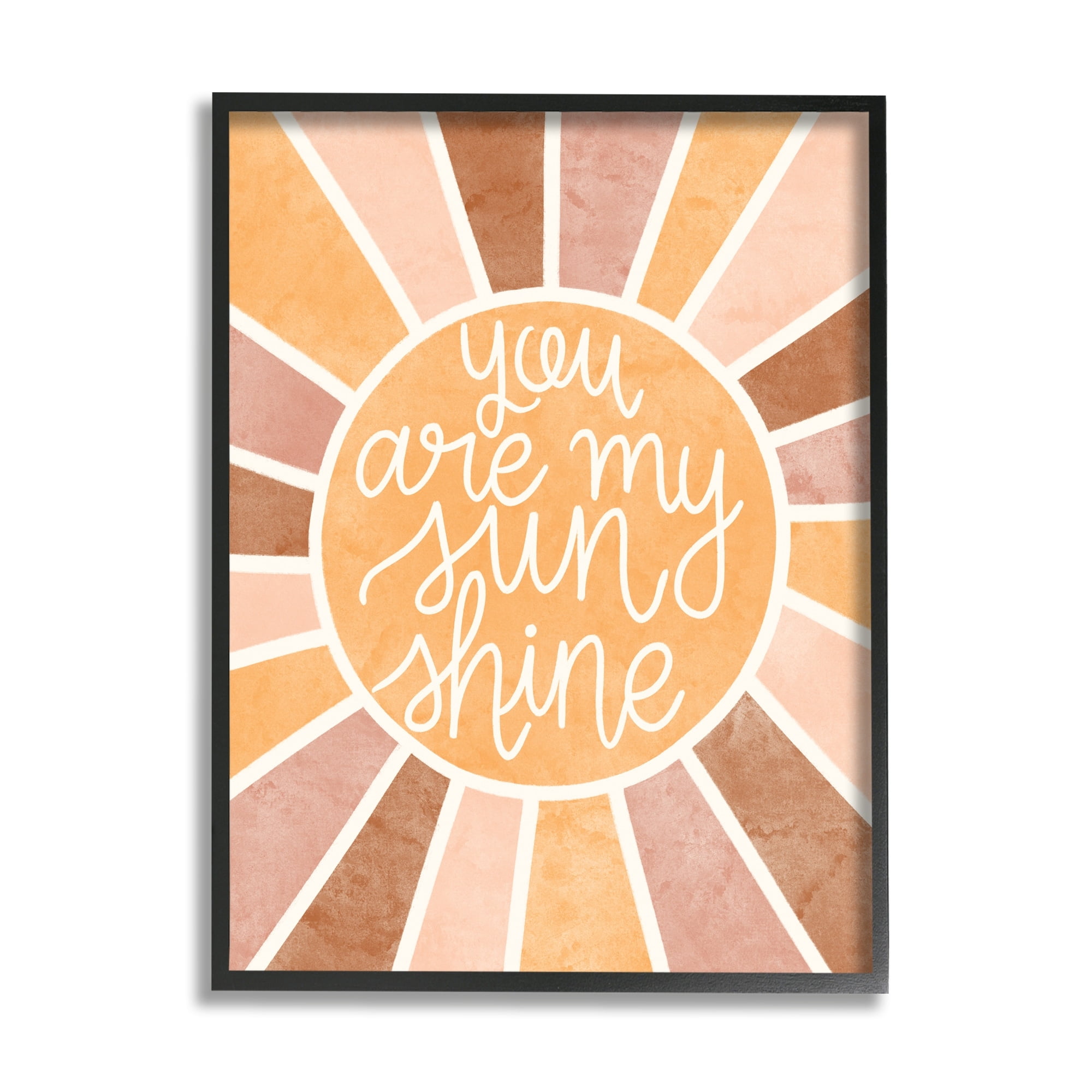 Stupell Industries You Are My Sunshine Boho Summer Geometric Pattern,11 x 14, Design by Taylor Shannon Designs