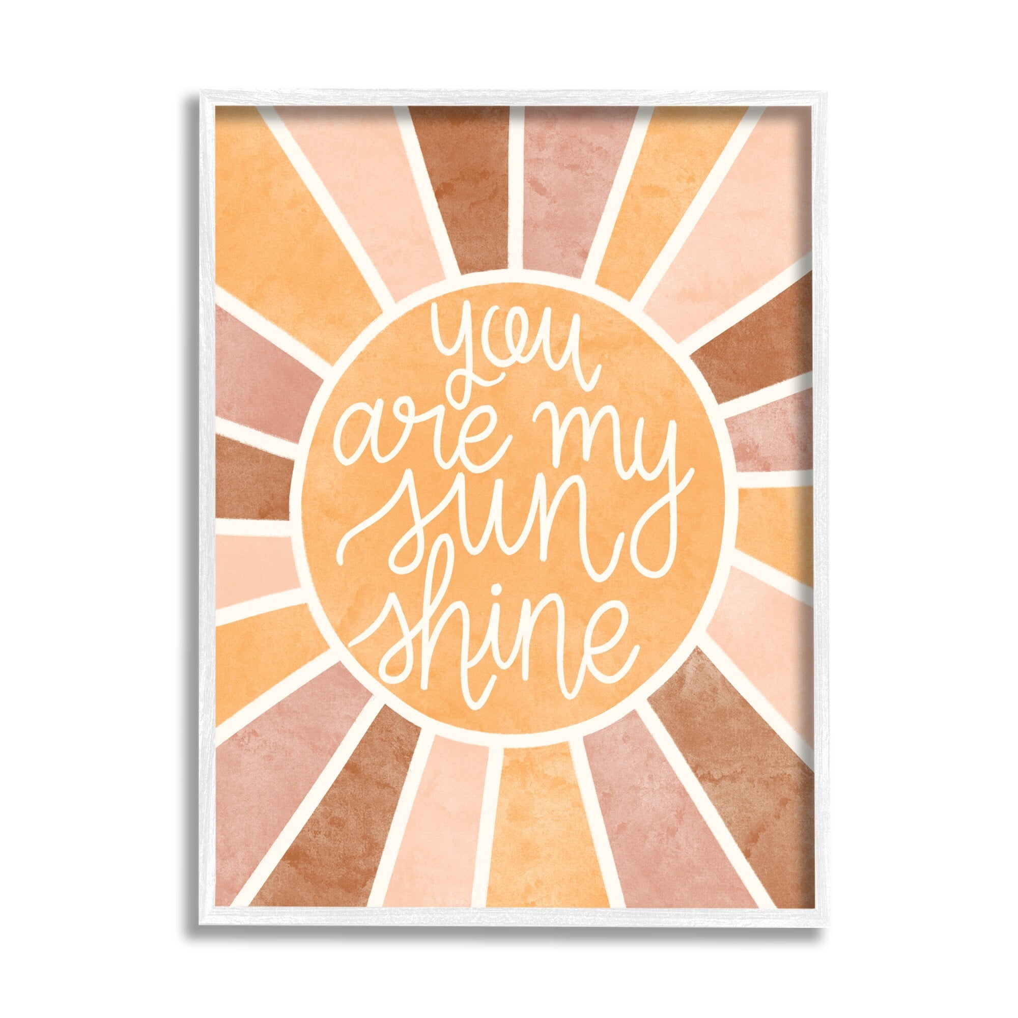 Stupell Industries You Are My Sunshine Boho Summer Geometric Pattern,11 x 14, Design by Taylor Shannon Designs