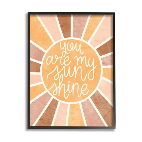 Stupell Industries You Are My Sunshine Boho Summer Geometric Pattern,16 x 20, Design by Taylor Shannon Designs