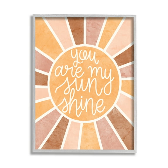 Stupell Industries You Are My Sunshine Boho Summer Geometric Pattern,24 x 30, Design by Taylor Shannon Designs