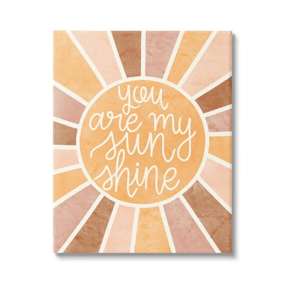 Stupell Industries You Are My Sunshine Boho Summer Geometric Pattern,30 x 40, Design by Taylor Shannon Designs