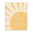 thumbnail image 1 of Stupell You Are My Sunshine Simplistic Sun Beam Rays Wood Wall Art - Yellow 10 x 15, 1 of 5