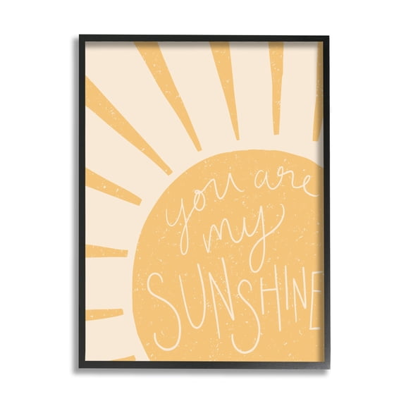 Stupell Industries You Are My Sunshine Simplistic Sun Beam Rays ,11 x 14, Design by Heather McLaughlin