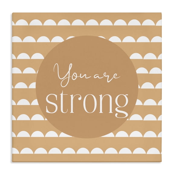 Stupell Industries You Are Strong Affirmation Canvas Wall Art, design by Christine Simpson Art