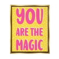 thumbnail image 1 of Stupell Industries You Are The Magic Inspirational Painting Gold Floater Framed Canvas Art Print Wall Art, 25 x 31, 1 of 10
