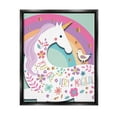 thumbnail image 1 of Stupell Industries You Are Very Magical Unicorn Graphic Art Jet Black Floating Framed Canvas Print Wall Art, Design by Andrea Jasid Grassi, 1 of 6