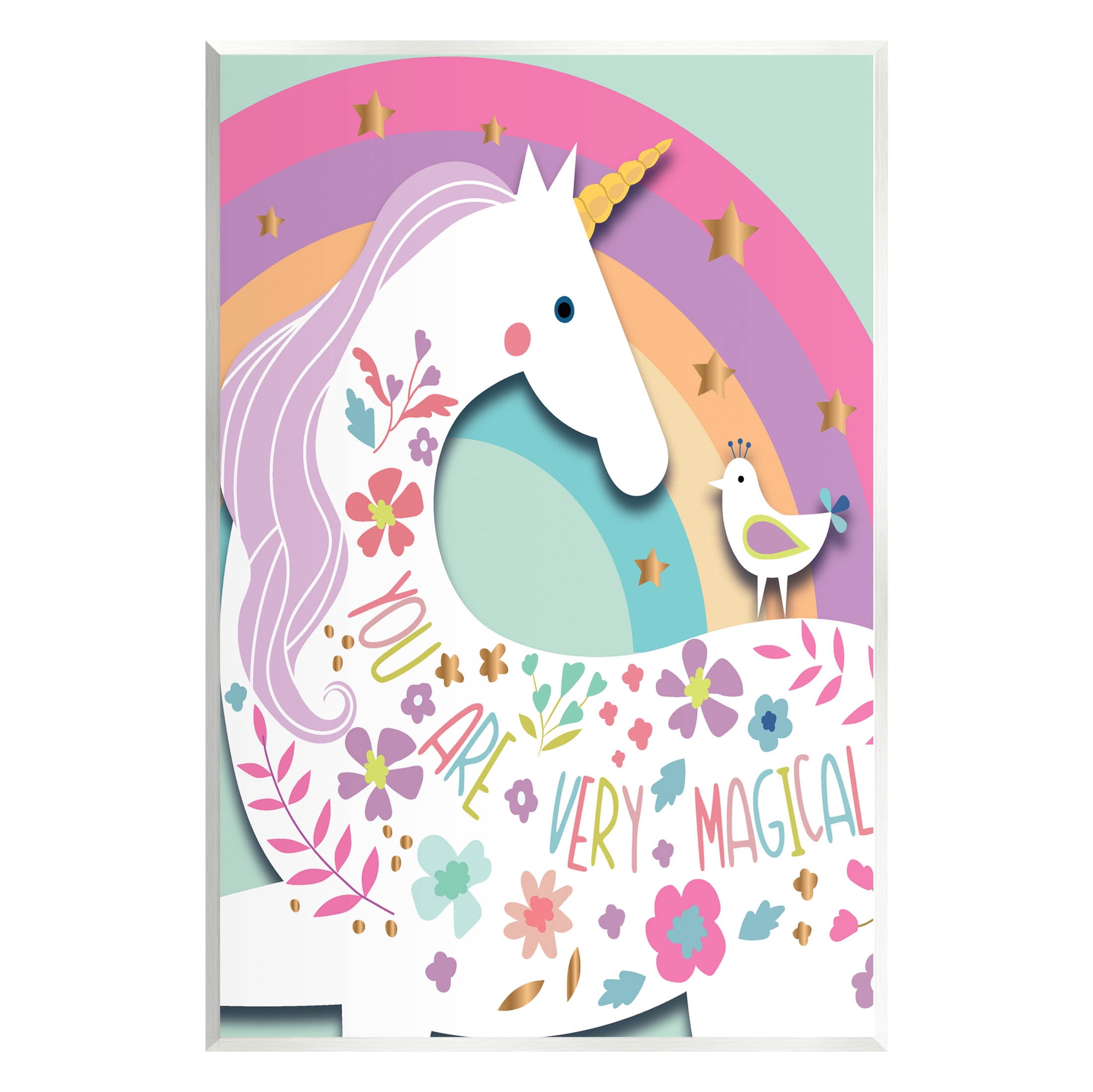 Stupell Industries You Are Very Magical Unicorn Graphic Art Unframed Art Print Wall Art, Design by Andrea Jasid Grassi