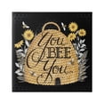 thumbnail image 1 of Stupell Industries You Bee You Motivational Phrase Vintage Whicker Beehive, 30 x 30,Design by Deb Strain, 1 of 7