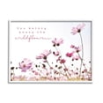 thumbnail image 1 of Stupell Industries You Belong Among Wildflowers Phrase Graphic Art White Framed Art Print Wall Art, Design by Susan Ball, 1 of 8