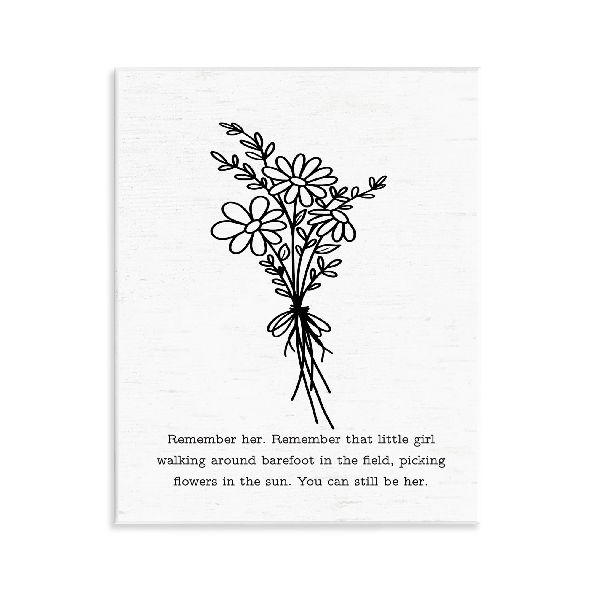 Stupell Industries You Can Still Be Her Plants & Flowers Painting Unframed Art Print Wall Art, 11 x 14
