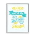 thumbnail image 1 of Stupell Industries You Carry Unique Joy Motivational Phrase Summer Sunshine, 16 x 20, Design by Karyn Panganiban, 1 of 7