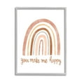 thumbnail image 1 of Stupell Industries You Make Me Happy Rainbow Neutral Tones,16 x 20, Design by Taylor Shannon Designs, 1 of 5