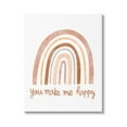 thumbnail image 1 of Stupell Industries You Make Me Happy Rainbow Neutral Tones,16 x 20, Design by Taylor Shannon Designs, 1 of 5