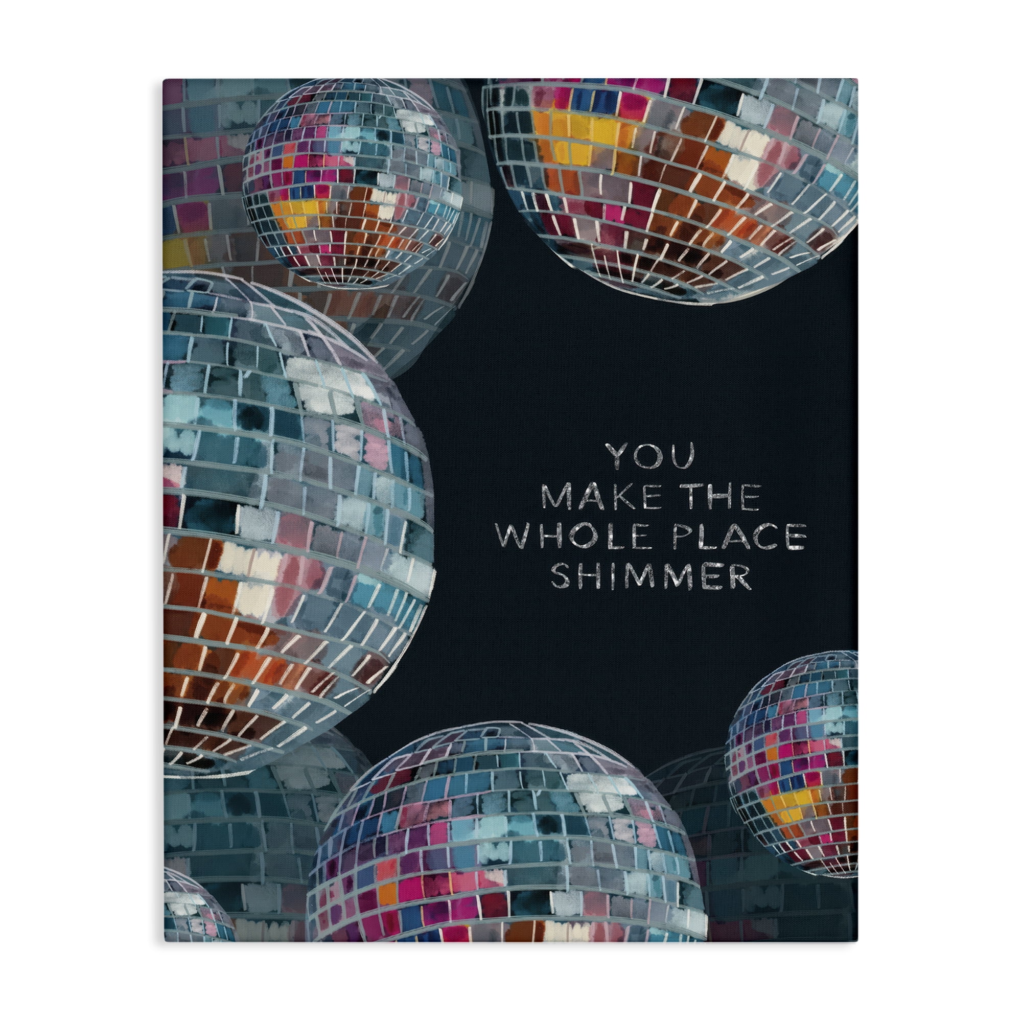 Stupell Industries You Make it Shimmer Entertainment Painting Wrapped Canvas Art Print Wall Art, 30 x 40