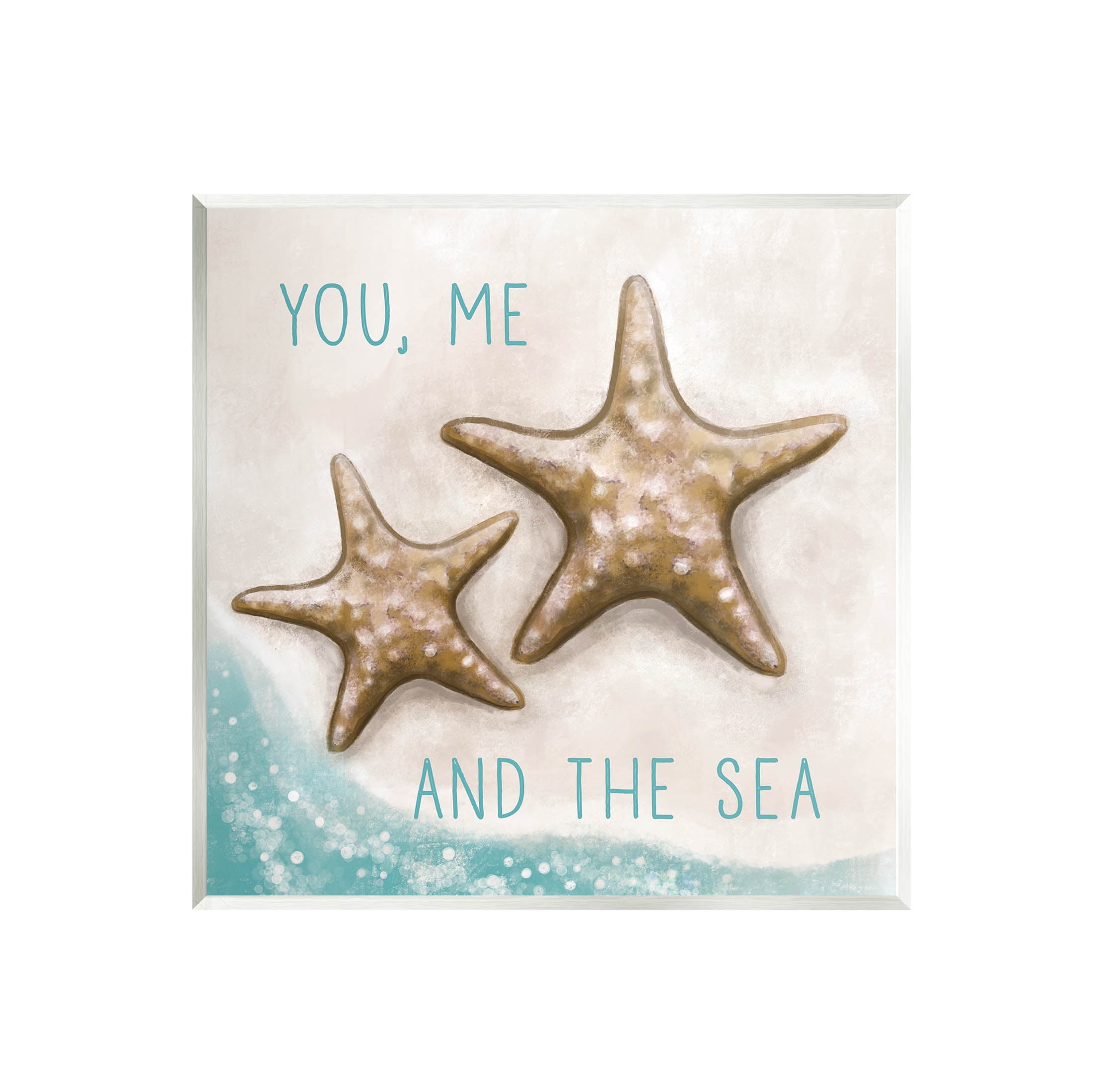 Stupell Industries You Me & Sea Romantic Beach Lover Graphic Art Unframed Art Print Wall Art, Design by Elizabeth Tyndall