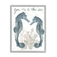 thumbnail image 1 of Stupell Industries You Me The Sea Phrase Soft Aquatic Seahorses, 11 x 14, Design by Lucille Price, 1 of 5