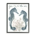 thumbnail image 1 of Stupell Industries You Me The Sea Phrase Soft Aquatic Seahorses, 16 x 20, Design by Lucille Price, 1 of 5