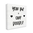 thumbnail image 1 of Stupell Industries You Me and Our Doodle Family Dog Specific Phrase Canvas Wall Art Design by Daphne Polselli, 24" x 24", 1 of 6