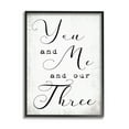 thumbnail image 1 of Stupell Industries You Me and Our Three Phrase Family Home Quote Black Framed, 11 x 14, Design by Daphne Polselli, 1 of 8