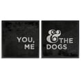 thumbnail image 1 of Stupell Industries You Me and the Dogs Quote Family Pet Black White Framed Wall Art Design by Gigi Louise, 2 Piece, 12" x 12", Black Framed, 1 of 5
