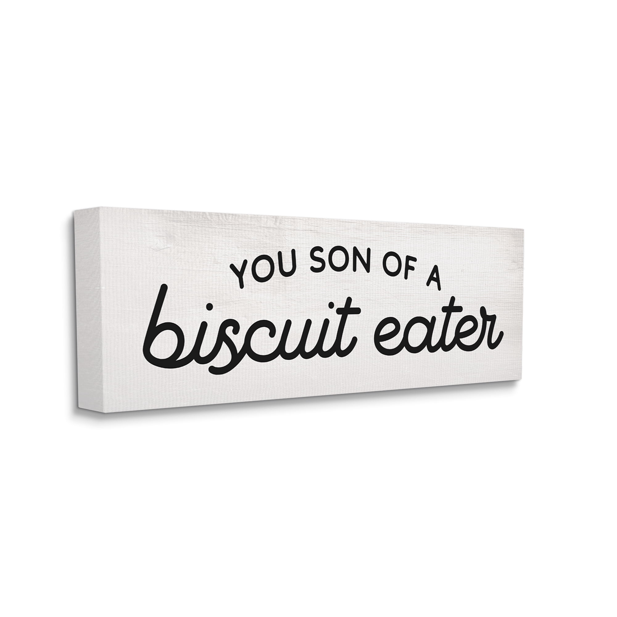 Stupell Industries You Son of a Biscuit Eater Funny Slang Typography Painting Gallery Wrapped Canvas Print Wall Art, 17 x 40