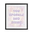 thumbnail image 1 of Stupell Industries Eclectic You Sparkle And Shine Pastels Black Framed Print Under Glass, 13 x 16, by Lil' Rue, 1 of 8