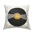 thumbnail image 1 of Stupell Industries You Spin Me Vintage Vinyl Record Shape Design by Sundance Group Throw Pillow, 1 of 6