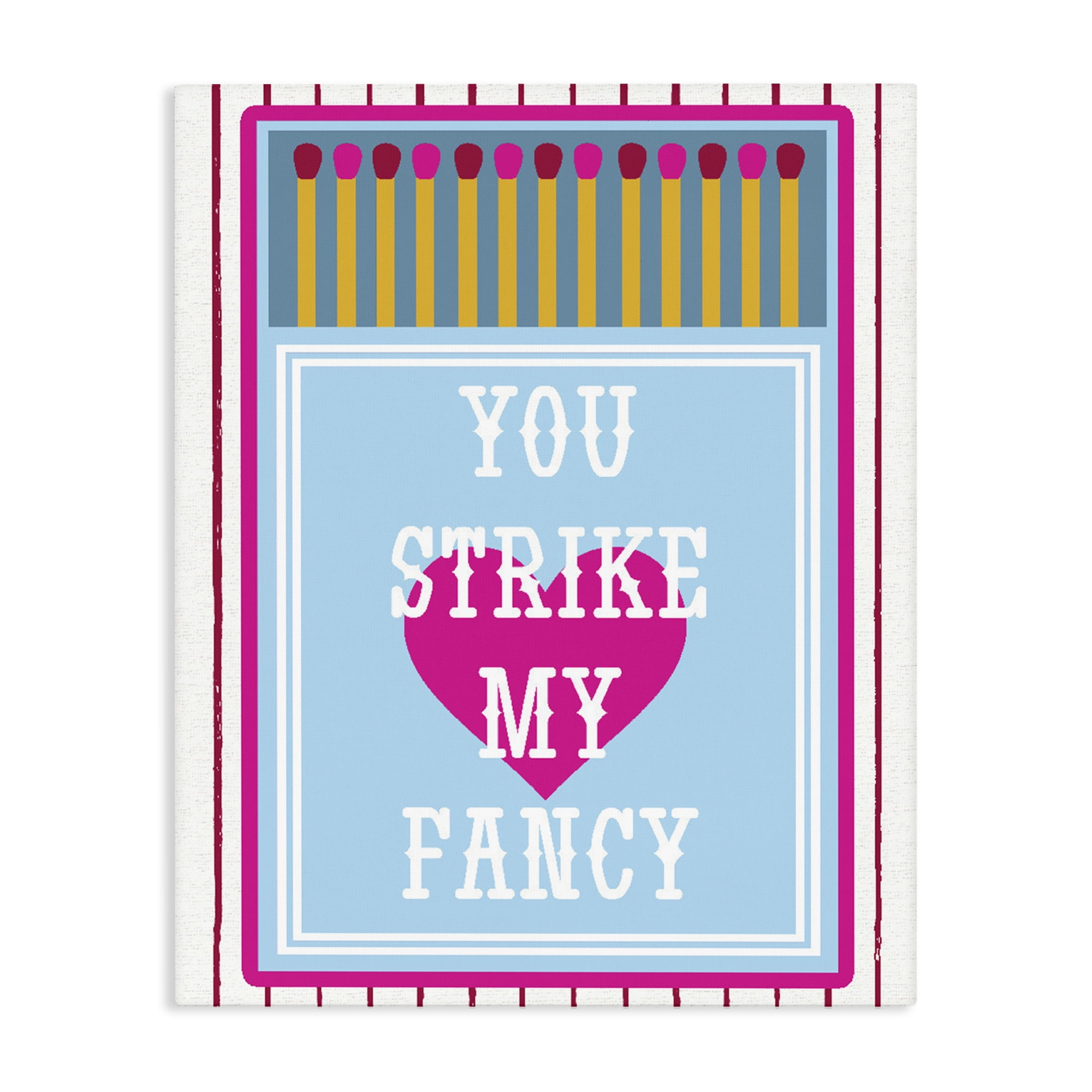 Stupell Industries You Strike My Fancy Canvas Wall Art, design by Lil' Rue