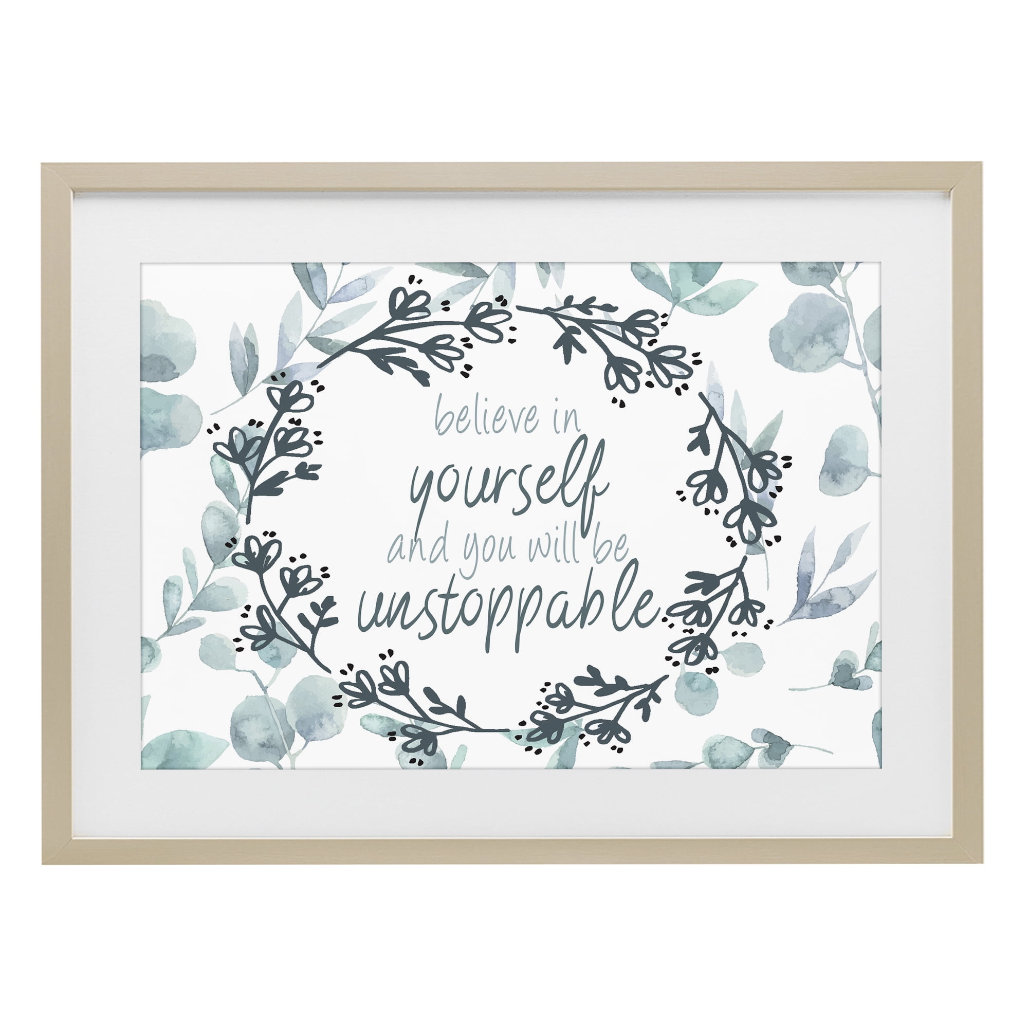 Stupell Industries You Will Be Unstoppable Birch Framed Print Under Glass, design by Kim Allen