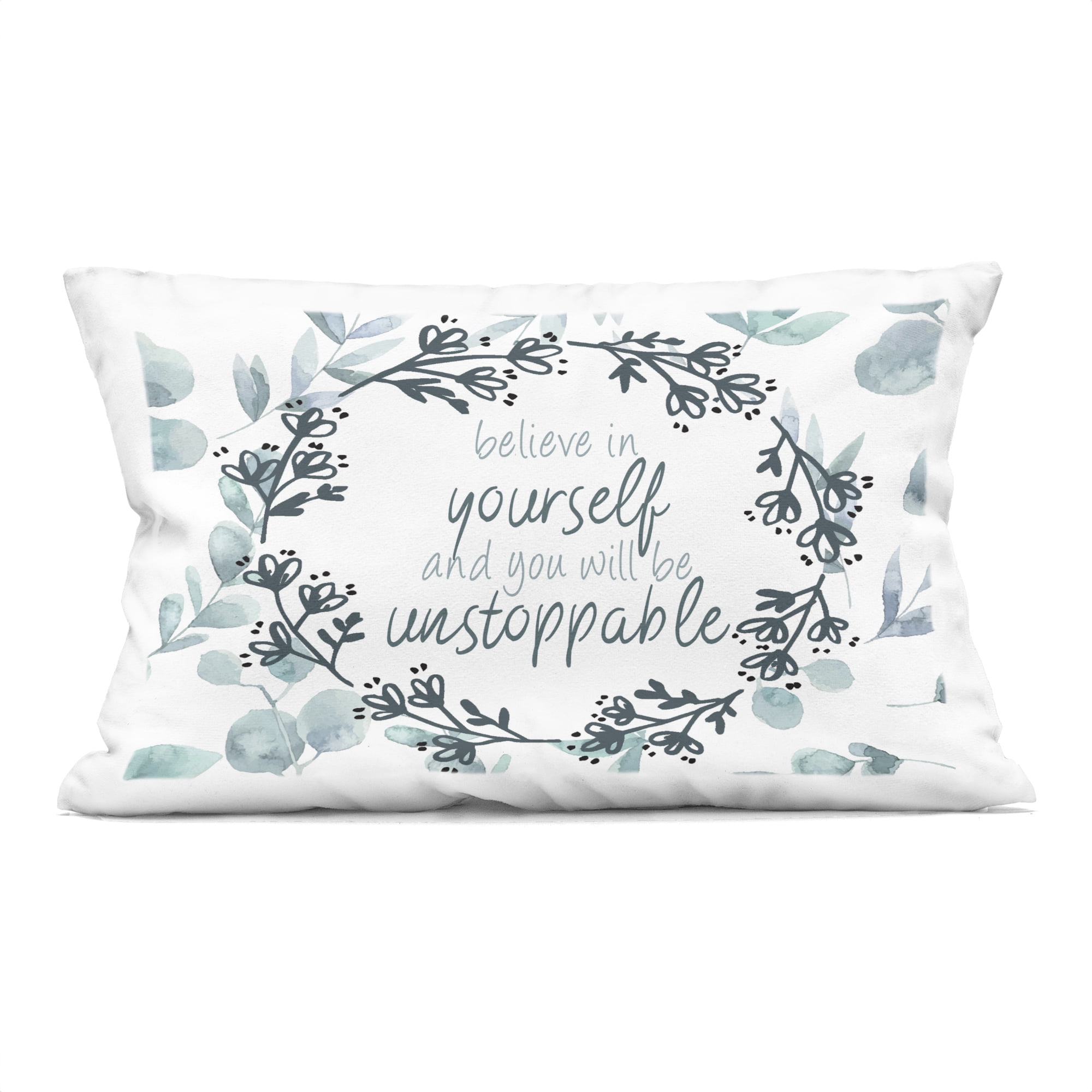 Stupell Industries You Will Be Unstoppable Decorative Printed Throw Pillow, design by Kim Allen, 14 x 7 x 20