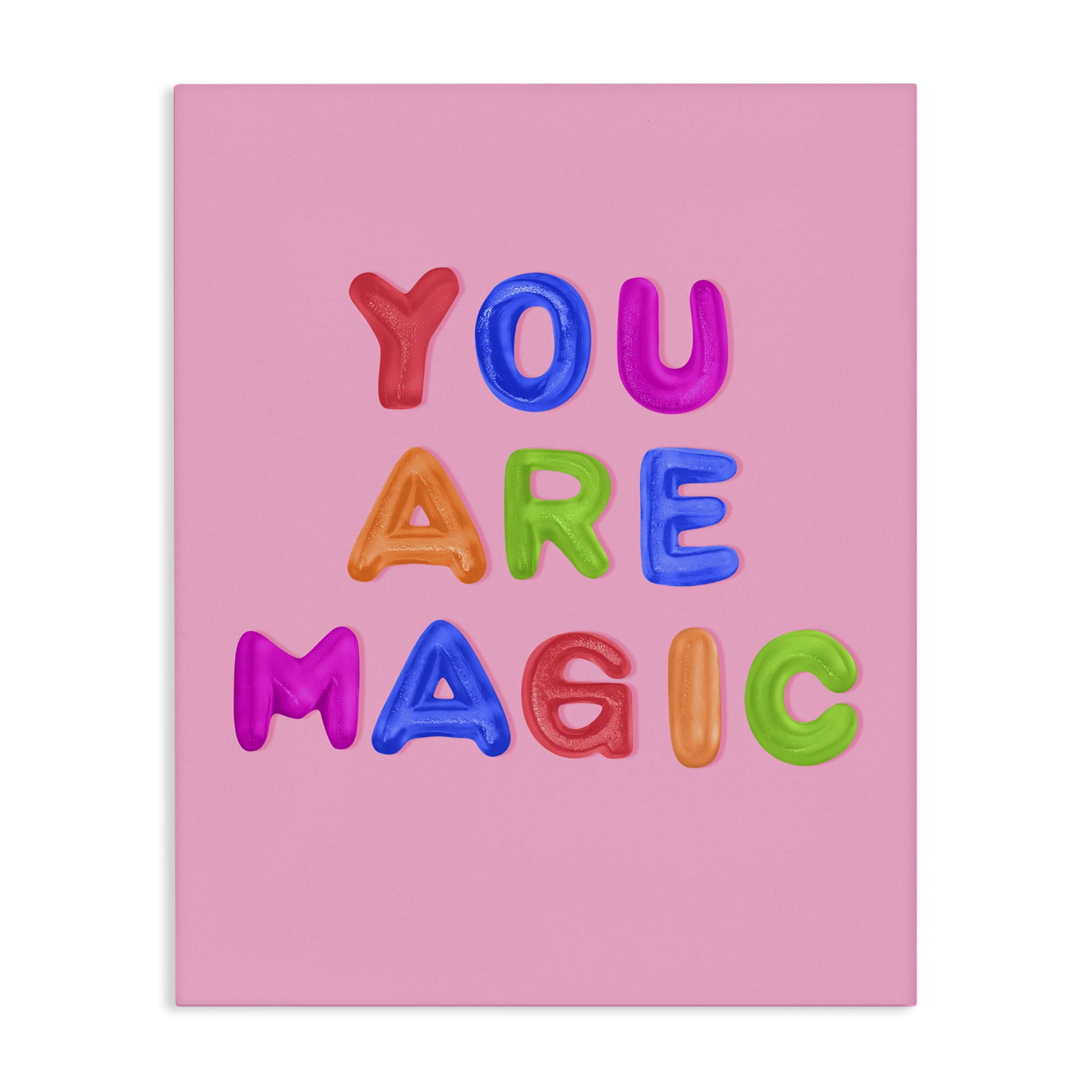 Stupell Industries You are Magic Gummies over Pink Canvas Wall Art, design by LISH Creative