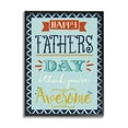thumbnail image 1 of Stupell Industries You're Awesome Father's Day Phrase Holiday Painting Black Framed Art Print Wall Art, 1 of 5